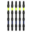 PHLiPBiT 16215-T25T30x4 T25+T30 4 in. Double Ended Impact Bit Lime/Navy