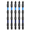 PHLiPBiT 16215-T30PH2x4 T30+PH2 4 in. Double Ended Impact Bit Navy/Blue