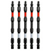 PHLiPBiT 16215-SL7SQ2x4 SL7+SQ2 4 in. Double Ended Impact Bit Silver/Red