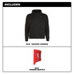 Milwaukee M200B-20 M12 Black Heated Full-Zip Hoodie