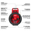 Milwaukee 2519-21 M12 FUEL High Speed Chain Snake for 1-1/4 in.-2 in. Pipes