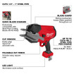 Milwaukee 3469-20 M18 FUEL 1/2 in.-1 in. Steel Pipe Cutter