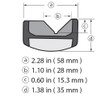 Tajima TMK-KV45 Drywall Chamfer PLANE45 "Super Hard"