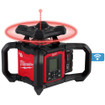 Milwaukee 3704-21T M18 Red Exterior Dual Slope Rotary Laser Level Kit w/ Receiver, Remote, Grade Rod & Tripod