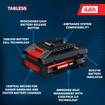 Bosch EXBA18V-40-CA Expert 18V 4 Ah High Power Batteries