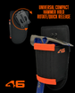 Atlas 46 Universal Compact Hammer Hold ROTATE/QUICK RELEASE Black/Orange