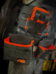Atlas 46 AIMS Horizontal Fastener Pouch ROTATE/QUICK RELEASE Black/Orange