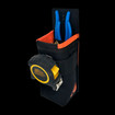 Atlas 46 AIMS Vertical Fastener Pouch with Plier Sheath ROTATE/QUICK RELEASE Black/Orange