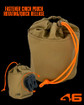 Atlas 46 Fastener Cinch Pouch ROTATE/QUICK RELEASE Black/Orange
