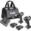 Flex FXM209-2A Hammer Drill And Impact Driver Kit