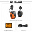 ISOtunes IT-70 LINK 2.0 Helmet Mount Earmuff - Safety Orange 82 DB Volume Limit