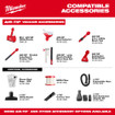 Milwaukee 0971-20 M18 FUEL 4 Gallon Wet/Dry Vacuum w/ PACKOUT Compatibility & VACLINK