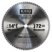 King Canada KSC-1472 Chop Saw Blade 14 In. X 72 Tooth Replacement