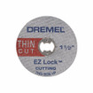 Dremel EZ409 1-1/2 In. EZ Lock Thin Reinforced Cut-Off Wheel