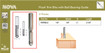 Dimar 101R42-2 1/2 In Flush Trim Bit With Ball Bearing 2 Flutes 1/4 In Shank 2 1/4 In Length