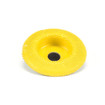 Saburrtooth SD250 2 In x 3/8 In Disc Wheel Flat Face Fine Yellow