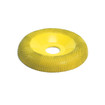 Saburrtooth DW450-7/8 4 In x 7/8 In Donut Wheel Fine Yellow