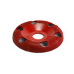 Saburrtooth DW470H-7/8 4 In x 7/8 In Donut Wheel Medium Red