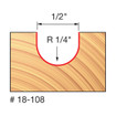 Freud 18-108 1/4 Radius Round Nose Bit