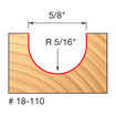 Freud 18-110 5/16 Radius Round Nose Bit
