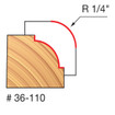 Freud 36-110 1/4 Radius Beading Bit (Quadra-Cut)