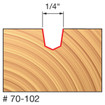 Freud 70-102 1/4 (Dia.) V Veining Bit