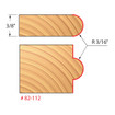 Freud 82-112 3/16 Radius Half Round Bit