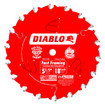 Diablo D0518X 5-1/2 In. X 18 Tooth Fast Framing Saw Blade