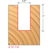 Freud 12-116 1/2 (Dia.) Double Flute Straight Bit (Double Grind)