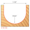 Freud 18-134 3/4 Radius Round Nose Bit