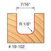 Freud 19-102 1/8 Radius Dish Carving Bit