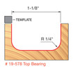 Freud 19-578 1/4 Radius Dish Carving Bit