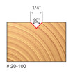 Freud 20-100 1/4 (Dia.) V Grooving Bit
