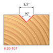 Freud 20-107 3/8 (Dia.) V Grooving Bit