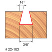 Freud 22-103 3/8 (Dia.) Dovetail Bit