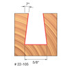 Freud 22-105 5/8 (Dia.) Dovetail Bit
