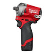 Milwaukee 2555-22 M12 FUEL Stubby 1/2 In. Impact Wrench Kit