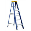 Featherlite Ladders 5' 6305 Fiberglass Step Ladder, Type I, 250 Lb Load Capacity