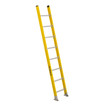 Featherlite Ladders 8' 5608D Fiberglass Straight Ladder, Type 1A, 300 Lb Load Capacity