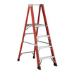 Featherlite Ladders 8' 6508AA Fiberglass Platform Step Ladder, Type 1AA, 375 Lb Load Capacity