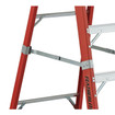 Featherlite Ladders 8' 6508AA Fiberglass Platform Step Ladder, Type 1AA, 375 Lb Load Capacity