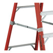 Featherlite Ladders 10' 6510AA Fiberglass Platform Step Ladder, Type 1AA, 375 Lb Load Capacity