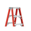 Featherlite Ladders 8' 6608AA Fiberglass Twin Step Ladder, Type 1AA, 375 Lb Load Capacity
