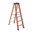 Featherlite Ladders 6' 6806AA Fiberglass Step Ladder, Type 1AA, 375 Lb Load Capacity