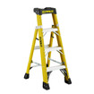 Featherlite Ladders 4' FXS6904 Fiberglass Cross Step Ladder, Type 1A, 300 Lb Load Capacity