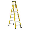 Featherlite Ladders 8' FXS6908 Fiberglass Cross Step Ladder, Type 1A, 300 Lb Load Capacity