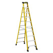 Featherlite Ladders 10' FXS6910 Fiberglass Cross Step Ladder, Type 1A, 300 Lb Load Capacity