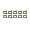 King Canada KW-140 Cutter Insert, Carbide, Set 10, Fits KC-530FX, KC-630FX, 14 X 14 X 2mm