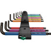 Wera 05022089001 950/9 Hex-Plus Multicolour 1 L-key Set, Metric, BlackLaser, 9 Pieces