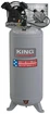 King Industrial KC-6160V3 Air Compressor, Stationary, 150 PSI, 6.5 HP (peak)